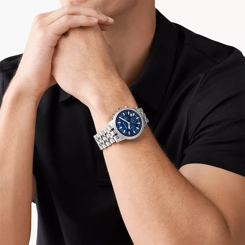 Michael Kors Hutton Chronograph Blue Dial Men's Watch | MK8952